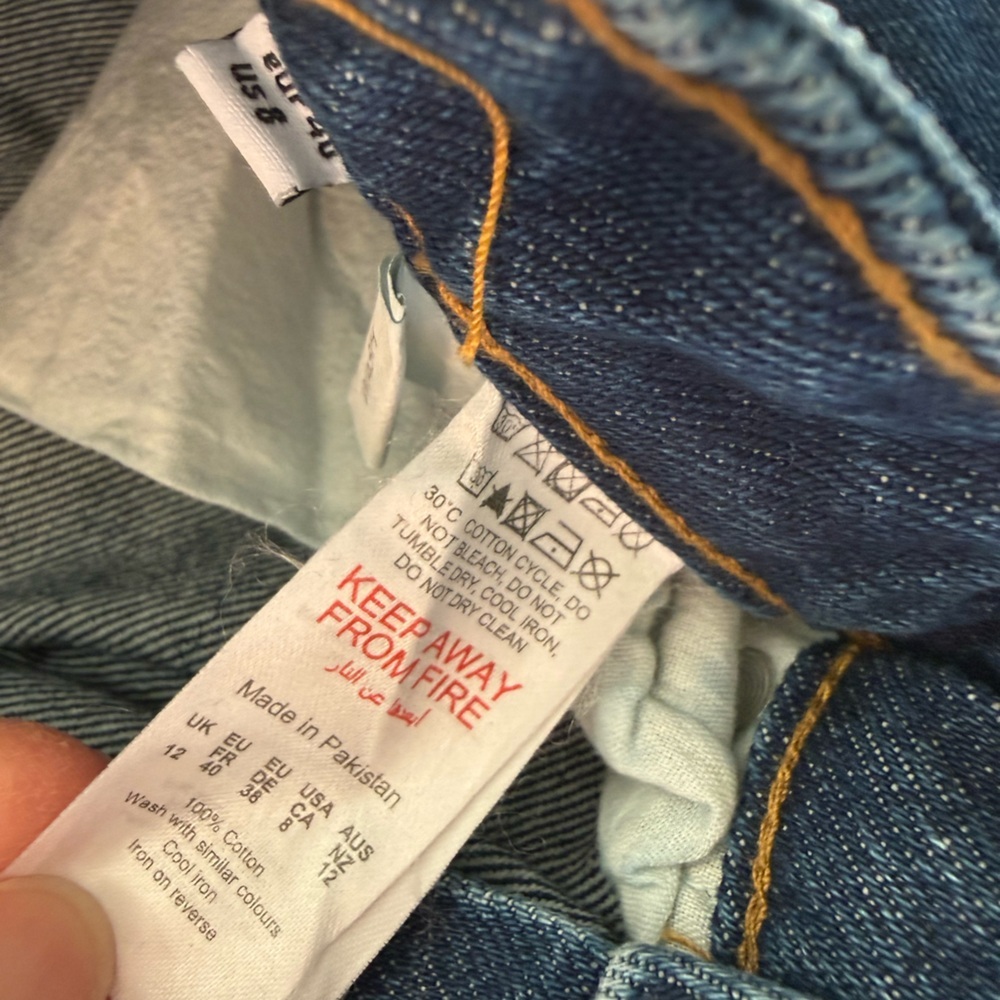 New Nasty Gal Mills Mom Denim Jeans size 8 - Picture 9 of 11